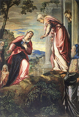 Die Heimsuchung (Detail), c.1549 | Tintoretto