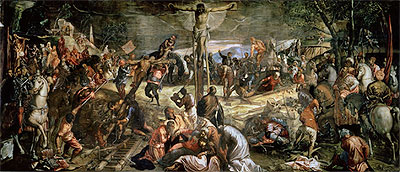 The Crucifixion of Christ, 1565 | Tintoretto | Giclée Leinwand Kunstdruck