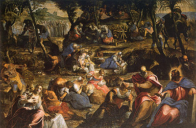 The Israelites in the Desert, c.1593 | Tintoretto | Giclée Leinwand Kunstdruck