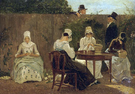 The Chalon Family in London, c.1800 | Jacques-Laurent Agasse | Giclée Canvas Print