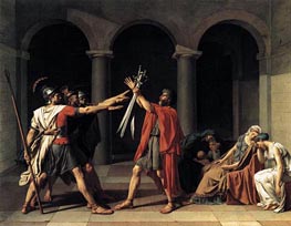 The Oath of the Horatii, 1784 by Jacques-Louis David | Canvas Print