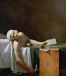 Jacques-Louis David | Assassination of Jean-Paul Marat in His Bath | Giclée Canvas Print