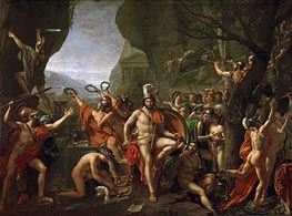 Leonidas at the Thermopylae, 1814 by Jacques-Louis David | Canvas Print