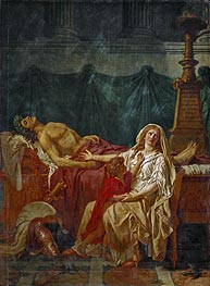 The Sorrow of Andromache, 1783 von Jacques-Louis David | Leinwand Kunstdruck