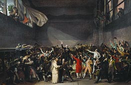 The Tennis Court Oath, 20th June 1789 | Jacques-Louis David | Painting Reproduction