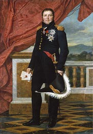 General Étienne-Maurice Gérard, Marshal of France, 1816 von Jacques-Louis David | Leinwand Kunstdruck