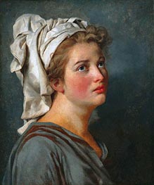 Jacques-Louis David | Young Woman with a Turban | Giclée Canvas Print