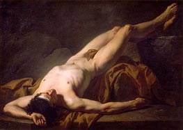 Hector (Academic Figure of a Man) | Jacques-Louis David | Painting Reproduction