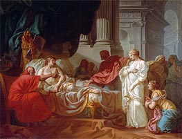 Antiochus and Stratonice | Jacques-Louis David | Gemälde Reproduktion