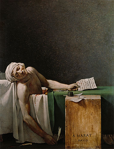 The Death of Marat, 1793 | Jacques-Louis David | Giclée Leinwand Kunstdruck