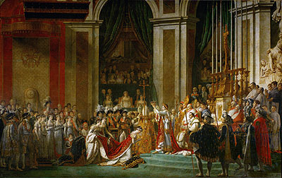 Die Krönung Napoleons, c.1806/07 | Jacques-Louis David | Giclée Leinwand Kunstdruck