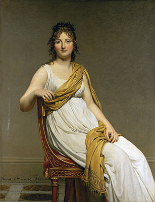 Jacques-Louis David | Henriette Verniac, nee Henriette Delacroix, soeur d'Eugene Delacroix, c.1798/99 | Giclée Canvas Print