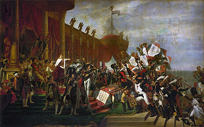 The Oath of the Army after the distribution of the Eagles on the Champs de Mars, December 5, 1804, 1810 | Jacques-Louis David | Giclée Leinwand Kunstdruck