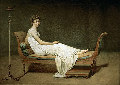 Mme Recamier nee Julie Bernard, 1800 | Jacques-Louis David | Giclée Leinwand Kunstdruck