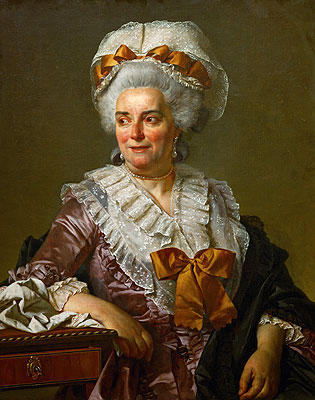 Genevieve Jacqueline Pecoul (the Painter's Mother-in-Law), 1784 | Jacques-Louis David | Giclée Leinwand Kunstdruck