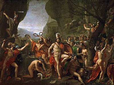 Leonidas at the Thermopylae, 1814 | Jacques-Louis David