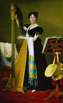 Juliette de Villeneuve, 1824 | Jacques-Louis David | Giclée Leinwand Kunstdruck