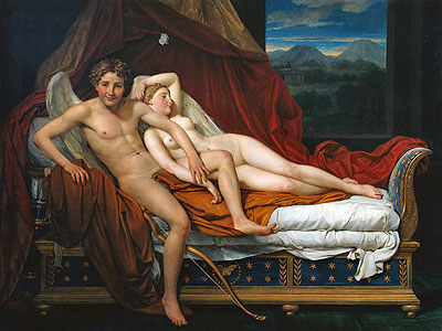 Cupid and Psyche, 1817 | Jacques-Louis David | Giclée Canvas Print