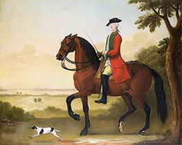 General Robert Douglas Riding Out, 1751 by James Seymour | Canvas Print