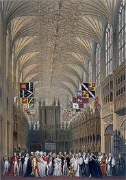Interior of St George's Chapel, 1838 by James Baker Pyne | Paper Art Print
