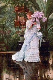 The Bunch of Lilacs, c.1875 by Joseph Tissot | Canvas Print