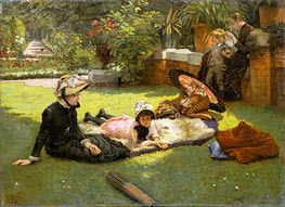 In the Sunshine, c.1881 by Joseph Tissot | Canvas Print