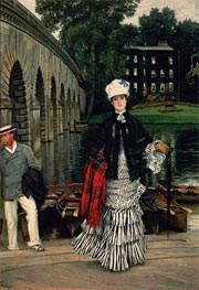 The Return from the Boating Trip | Joseph Tissot | Gemälde Reproduktion