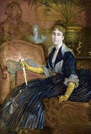 Portrait of Marie-Heloise Jeanne Ferre May, Undated by Joseph Tissot | Paper Art Print
