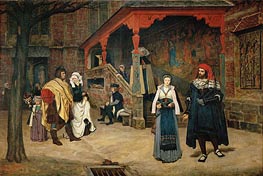 Meeting between Faust and Marguerite, 1860 by Joseph Tissot | Canvas Print