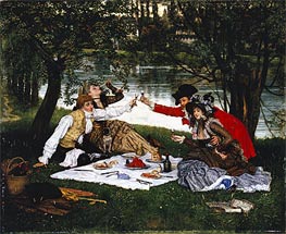 Partie Carree, 1870 by Joseph Tissot | Canvas Print