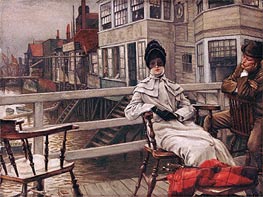 Waiting for the Boat at Greenwich, undated by Joseph Tissot | Canvas Print