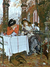 Joseph Tissot | A Luncheon, c.1868 | Giclée Canvas Print