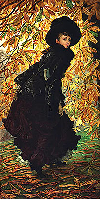 October, 1877 | Joseph Tissot | Giclée Leinwand Kunstdruck