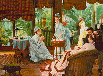 In the Conservatory (The Rivals), c.1875/78 | Joseph Tissot | Giclée Canvas Print