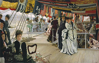 The Ball on Shipboard, c.1874 | Joseph Tissot | Giclée Leinwand Kunstdruck