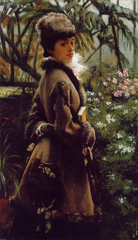 In the Greenhouse, c.1867/69 | Joseph Tissot | Giclée Canvas Print
