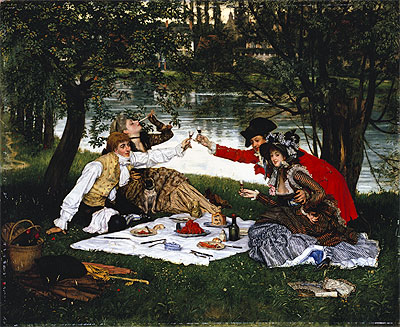 Partie Carree, 1870 | Joseph Tissot | Giclée Canvas Print