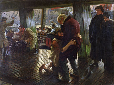 The Prodigal Son in Modern Life (The Return), 1880 | Joseph Tissot | Giclée Canvas Print