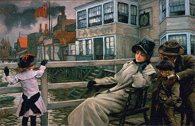 Waiting for the Ferry, c.1878 | Joseph Tissot | Giclée Canvas Print