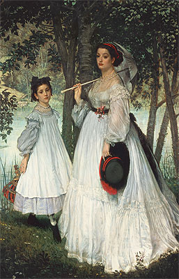 Joseph Tissot | The Two Sisters, 1863 | Giclée Canvas Print