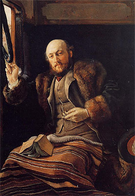Gentleman in a Railway Carriage (M. Le Capitane)), c.1872 | Joseph Tissot