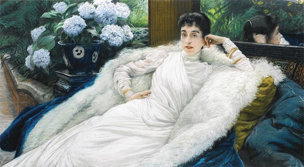 Porträt von Clotilde Briatte, Comtesse Pillet-Will, undated | Joseph Tissot | Giclée Leinwand Kunstdruck