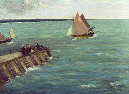 Sailing Boats, undated von James Wilson Morrice | Leinwand Kunstdruck