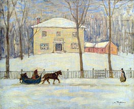 The Old Holton House, Montreal, c.1908/09 von James Wilson Morrice | Leinwand Kunstdruck