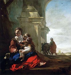 Rest on the Flight into Egypt | Jan Baptist Weenix | Painting Reproduction