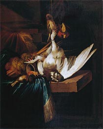 Jan Baptist Weenix | Dead Game Birds on a Stone Table, Undated | Giclée Canvas Print