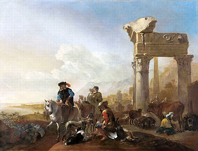 Jäger bei Ruinen, 1648 | Jan Baptist Weenix