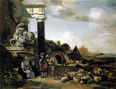 Figuren unter Ruinen, 1656 | Jan Baptist Weenix