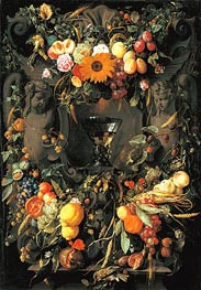 Fruit and Flower Still Life | Jan Davidsz de Heem | Painting Reproduction