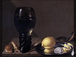 Still life with Wine Glass, 1628 by Jan Davidsz de Heem | Canvas Print